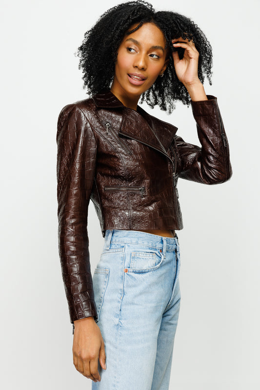 The Gramola Brown Leather Jacket