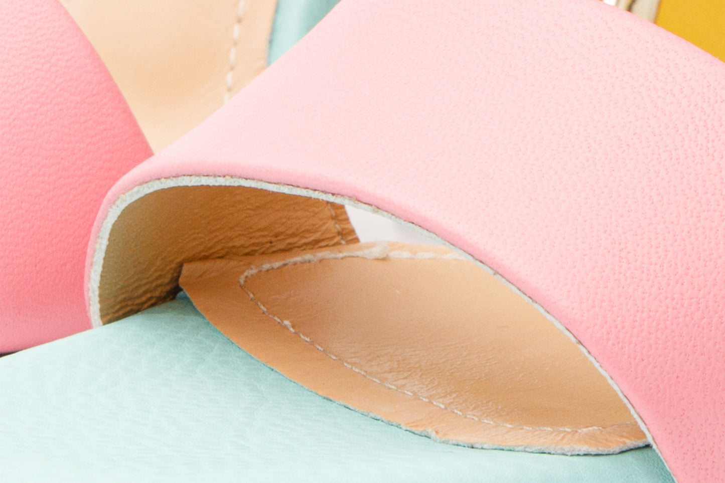 The Niger Multicolor Block Heel Leather Women Sandal