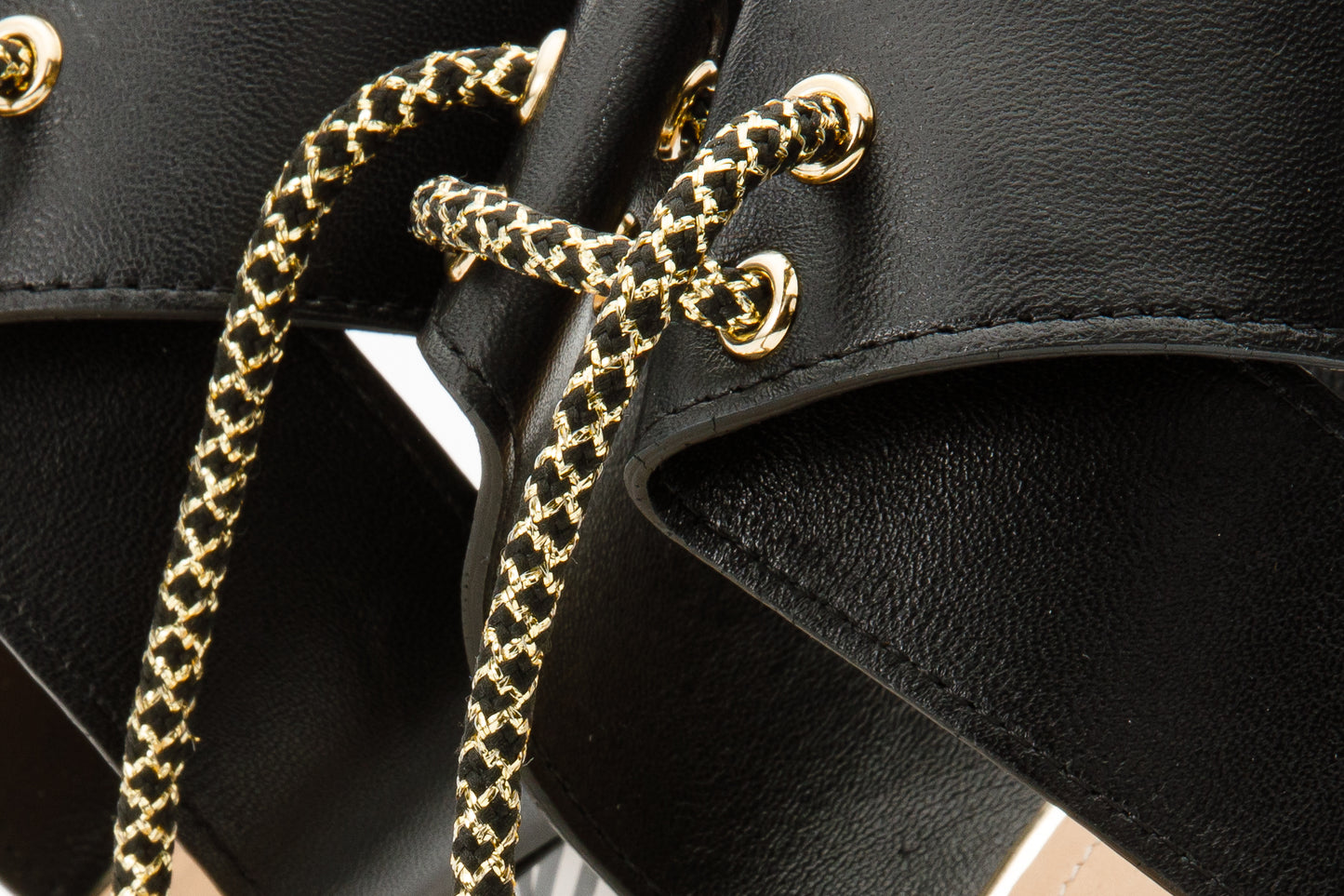 The Bloke Black Leather Ankle Strap Women Sandal