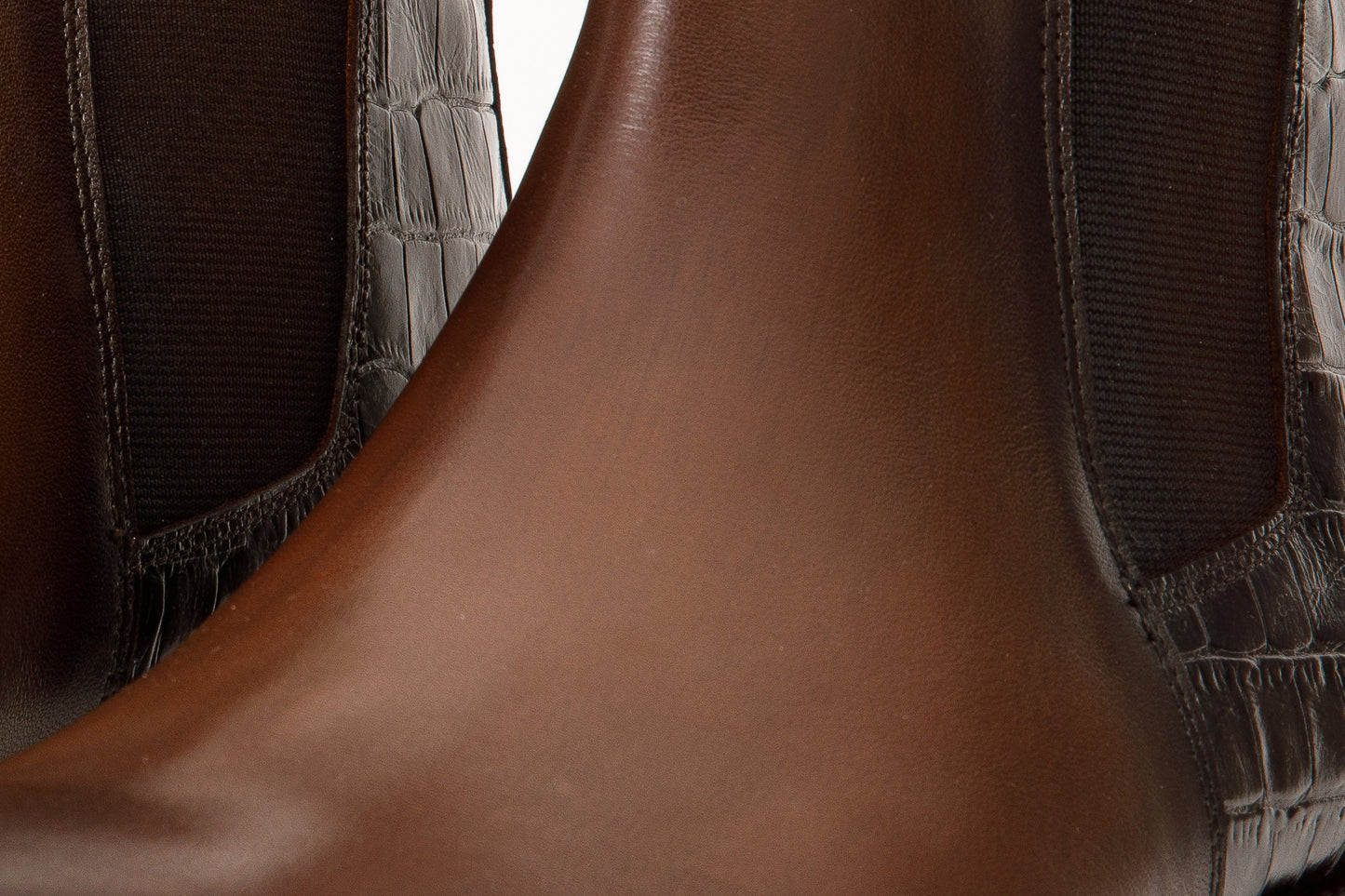 ¡Última venta de las botas Chelsea para hombre en cuero marrón Manby!