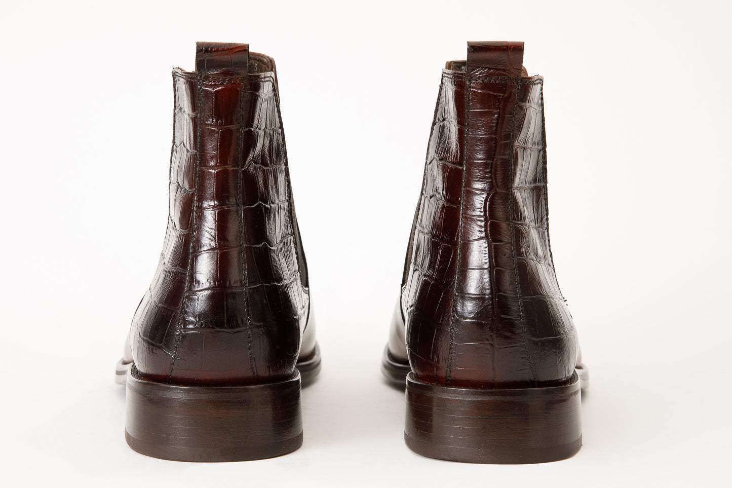 ¡Última venta de las botas Chelsea para hombre en cuero marrón Manby!