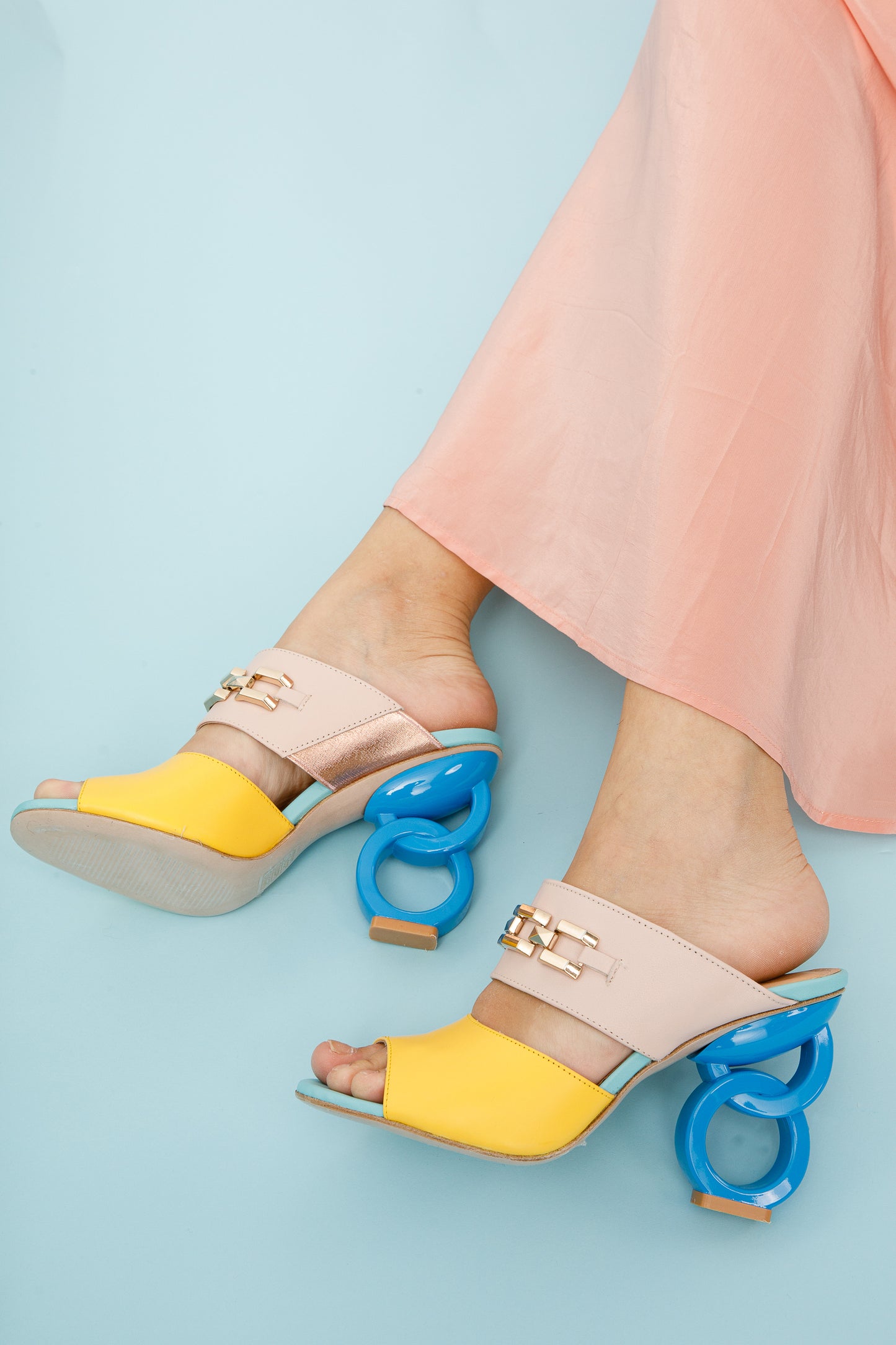 The Vouge Multicolor Leather Women Sandal Final Sale!