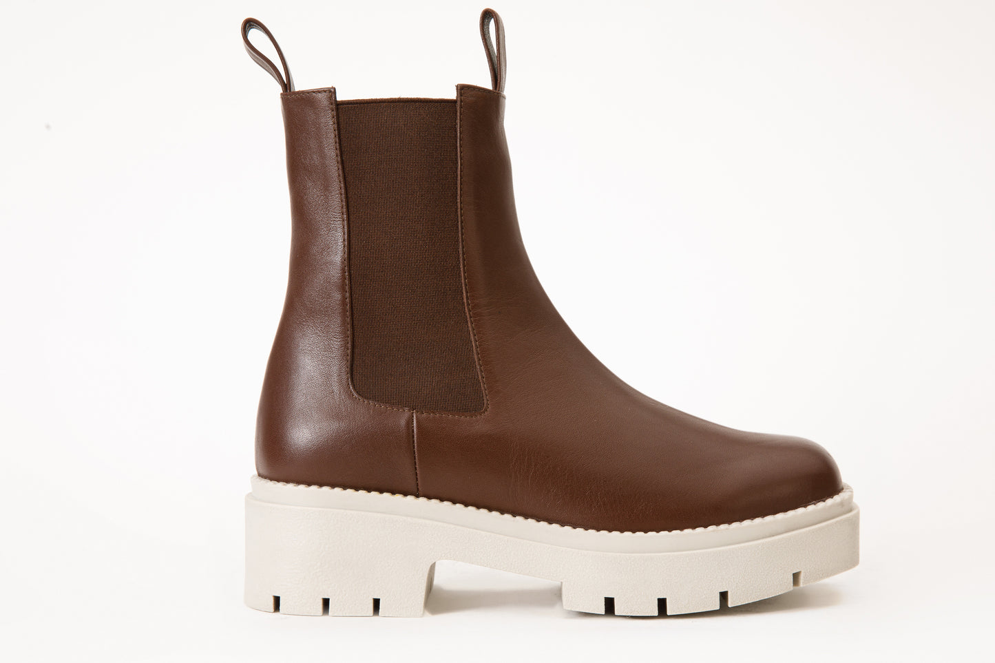 Bota de piel marrón Olga ¡VENTA FINAL!