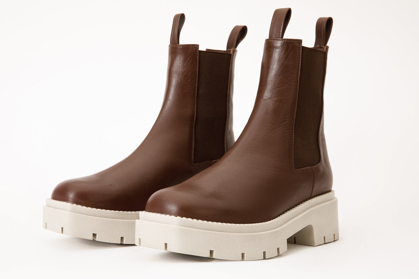 Bota de piel marrón Olga ¡VENTA FINAL!