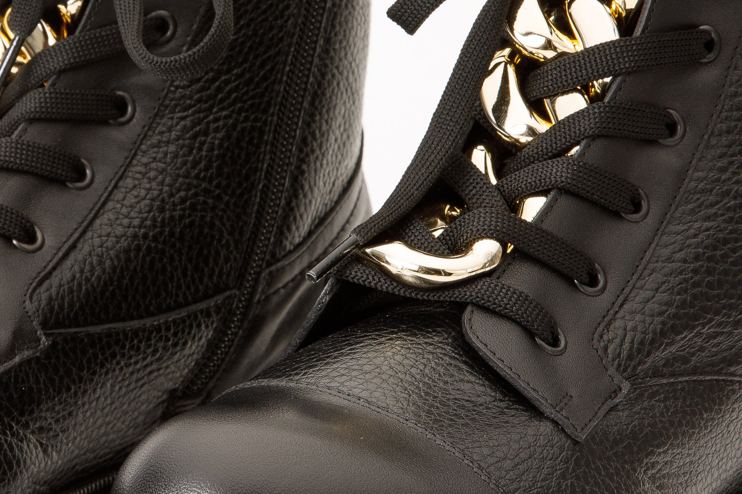 The Belgrad Black Leather Lace-Up Ankle Women Boot With a Side Zipper Final Sale!