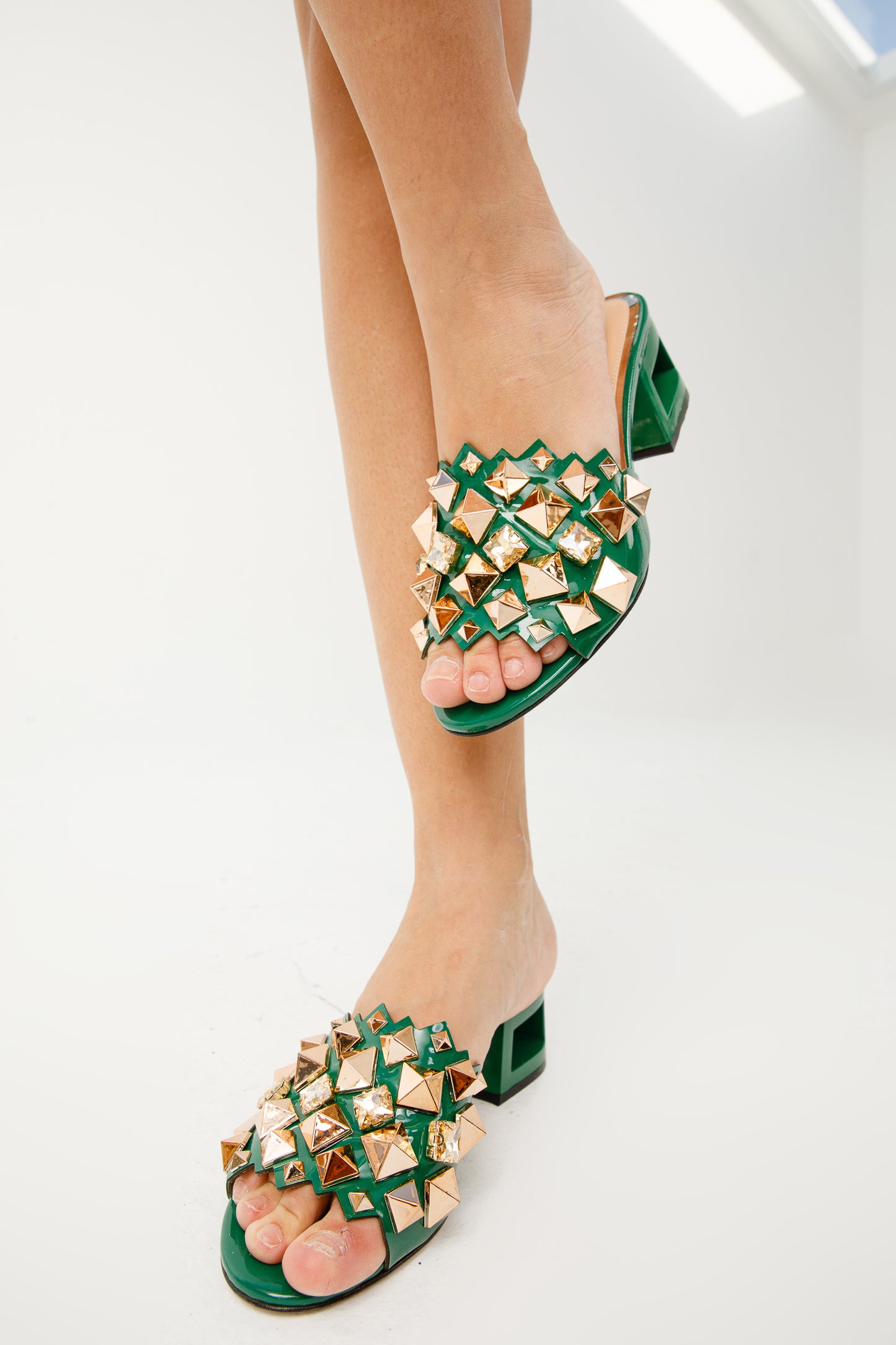 The Balat Green Leather Women Sandal Final Sale!