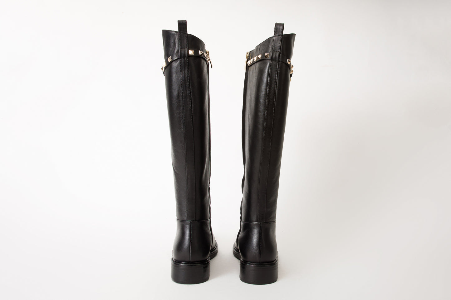 The Rica Black Leather Knee High Women Boot Final Sale!