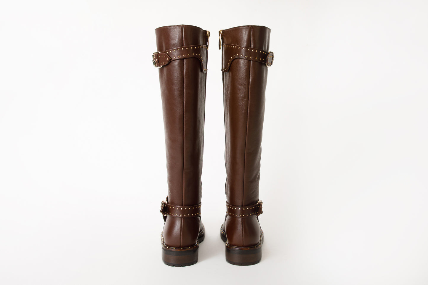 The Sariyer Brown Leather Knee High Women Boot Final Sale!