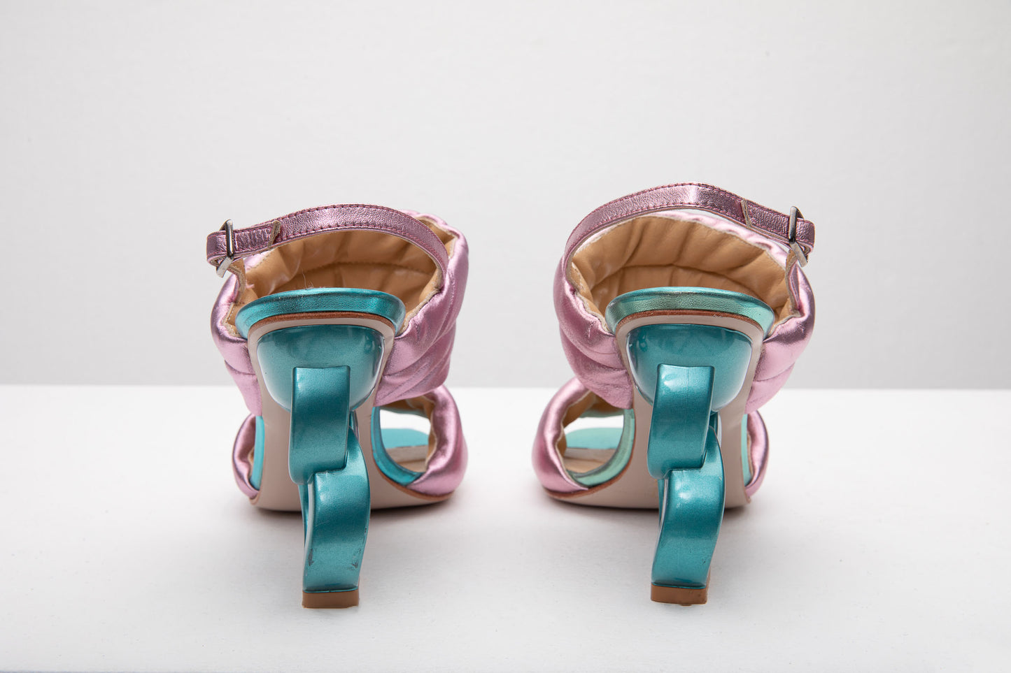 The Zambra Lilac Puffer Leather Women Sandal Final Sale!