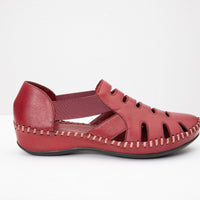 The Maerdy Burgundy Leather Sandal Final Sale!