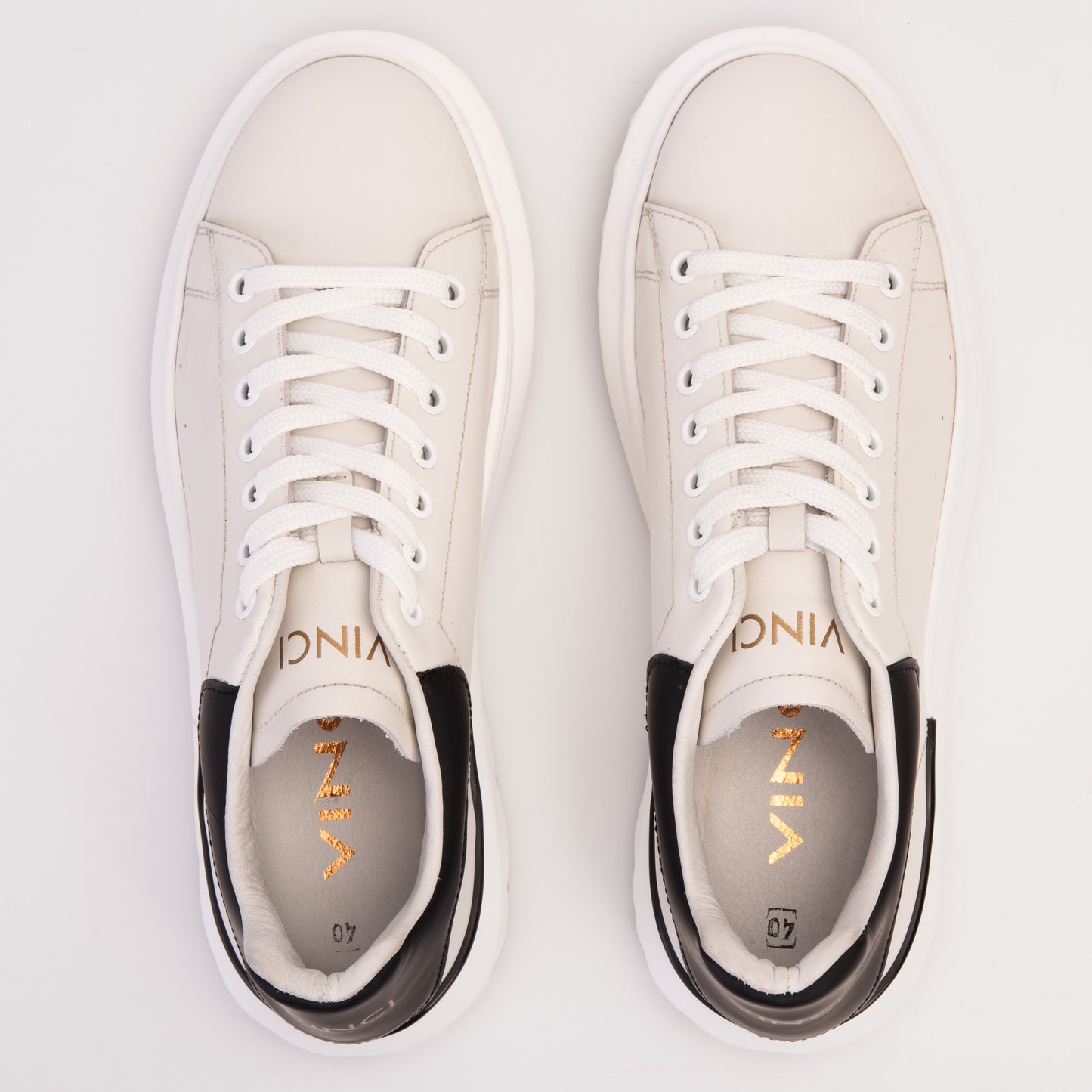 The Linq White Leather Men Sneaker
