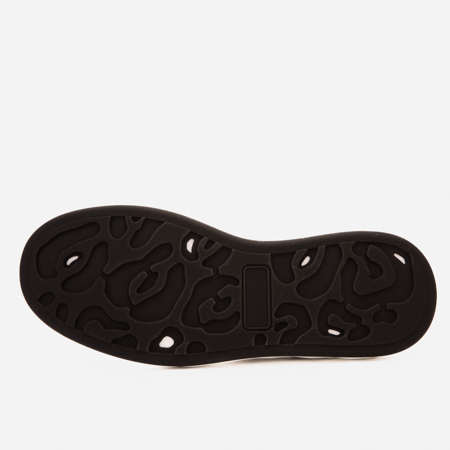 Zapatillas altas de cuero tejido blanco y dorado Eugene para hombre