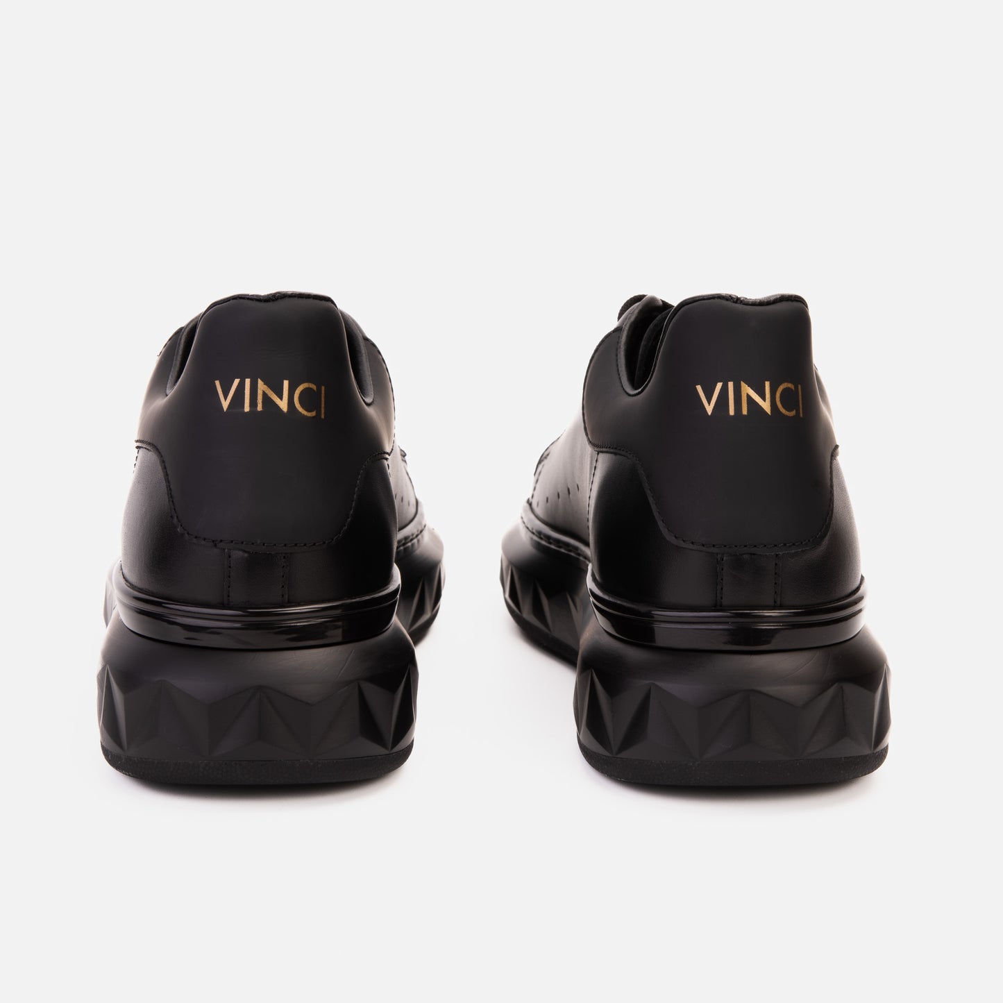 The Linq   Black Leather Men Sneaker