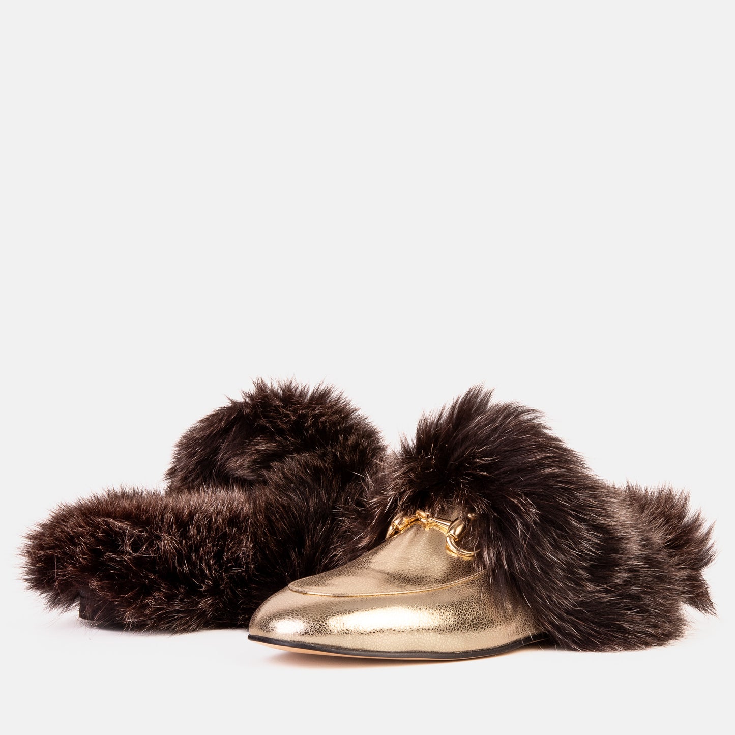 Zapatillas de piel natural para mujer Izmir Gold Leather