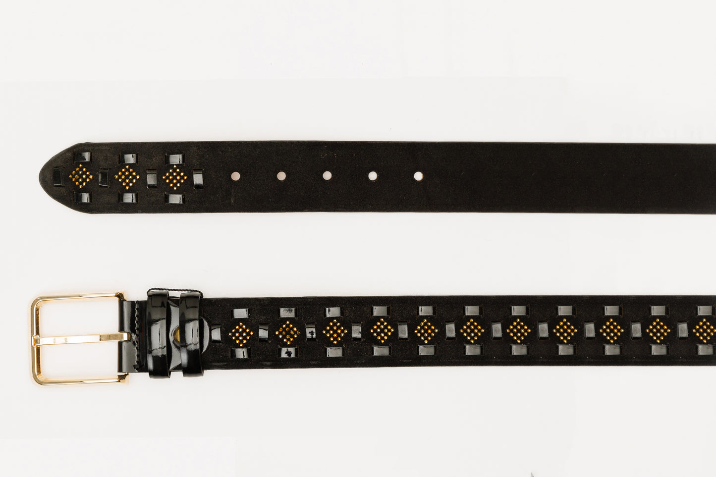 The Vicino Black Leather Belt