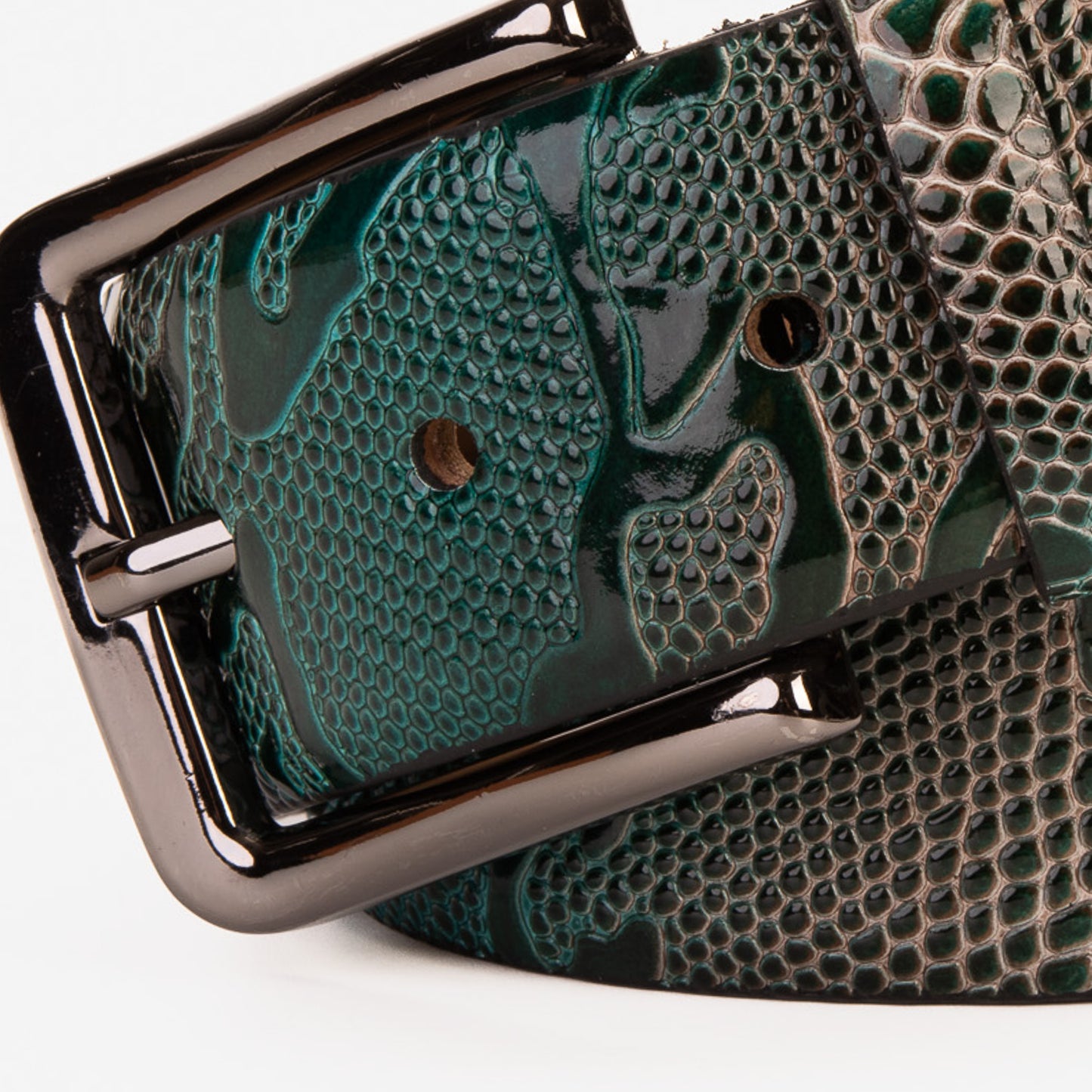 The Milano Green Leather Belt Limited Edition