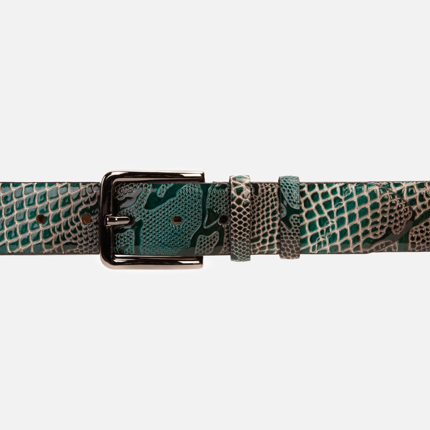 The Milano Green Leather Belt Limited Edition