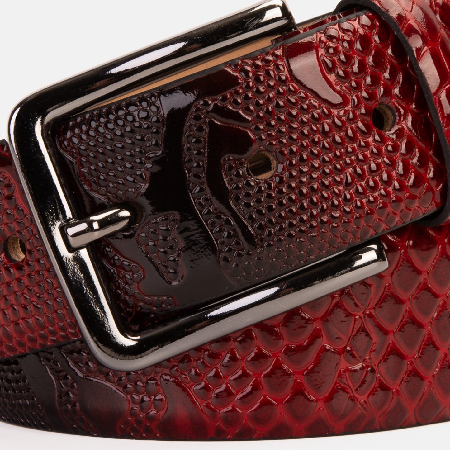 Cinturón de piel roja Milano Edición limitada