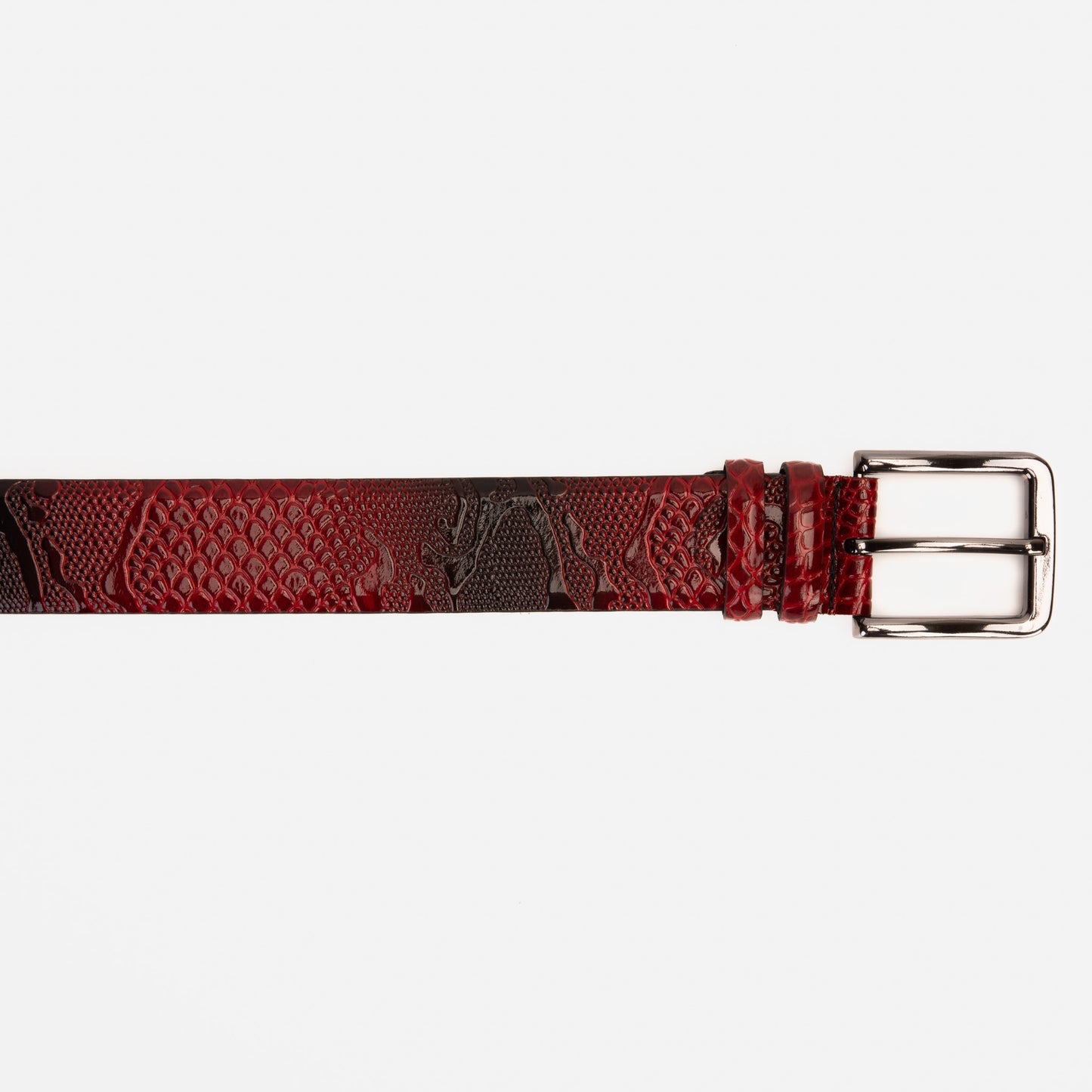 Cinturón de piel roja Milano Edición limitada