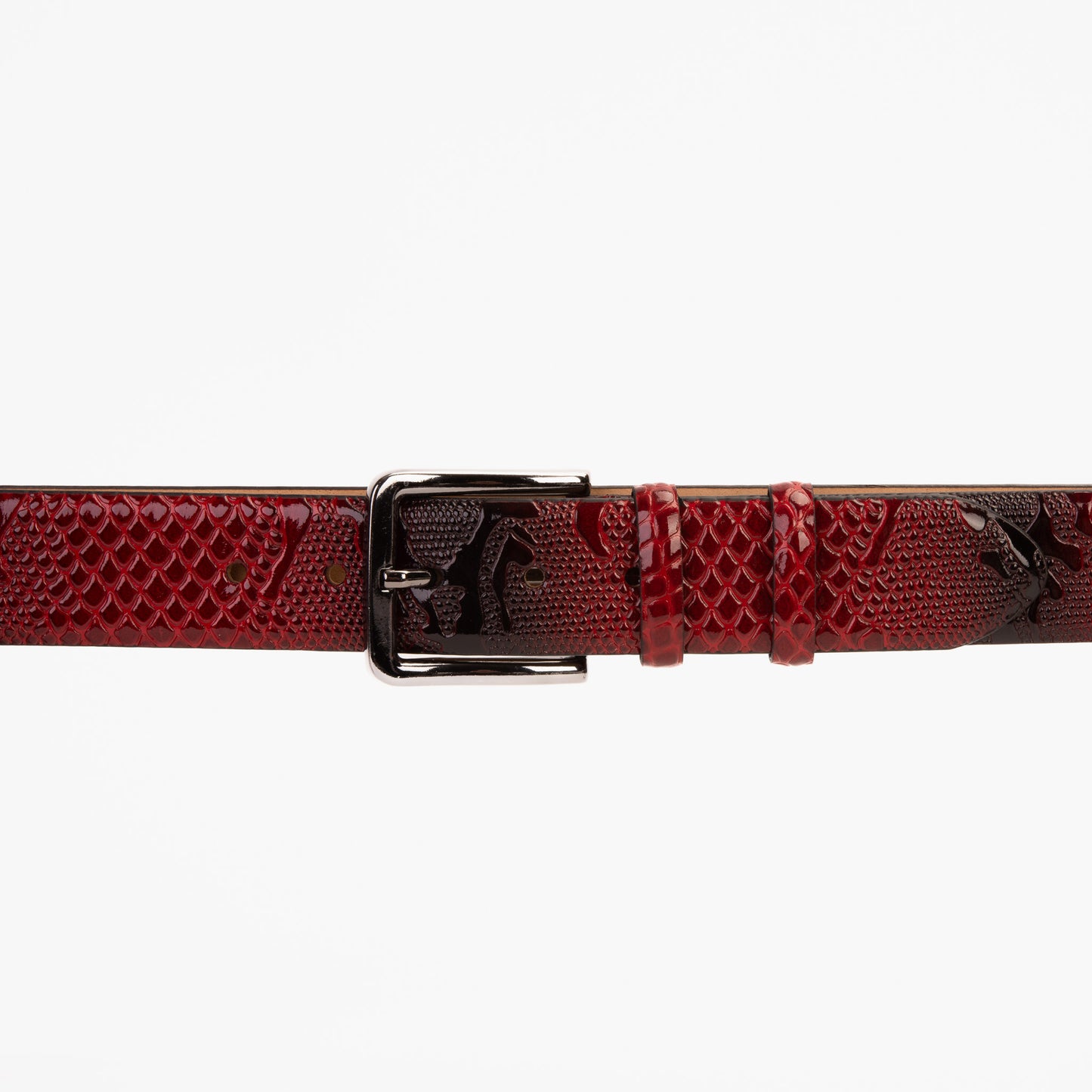 Cinturón de piel roja Milano Edición limitada