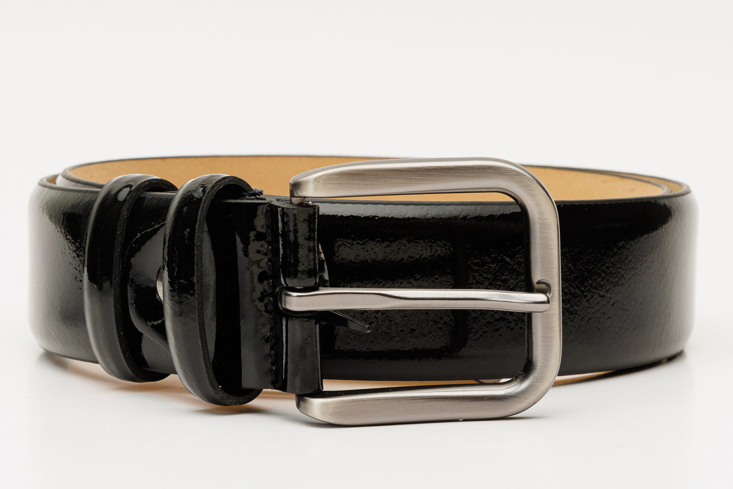 The Dodoma Black Patent Leather Belt
