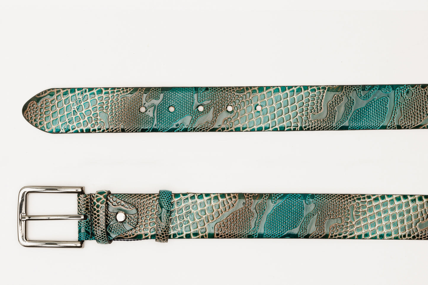 The Milano Green Leather Belt Limited Edition