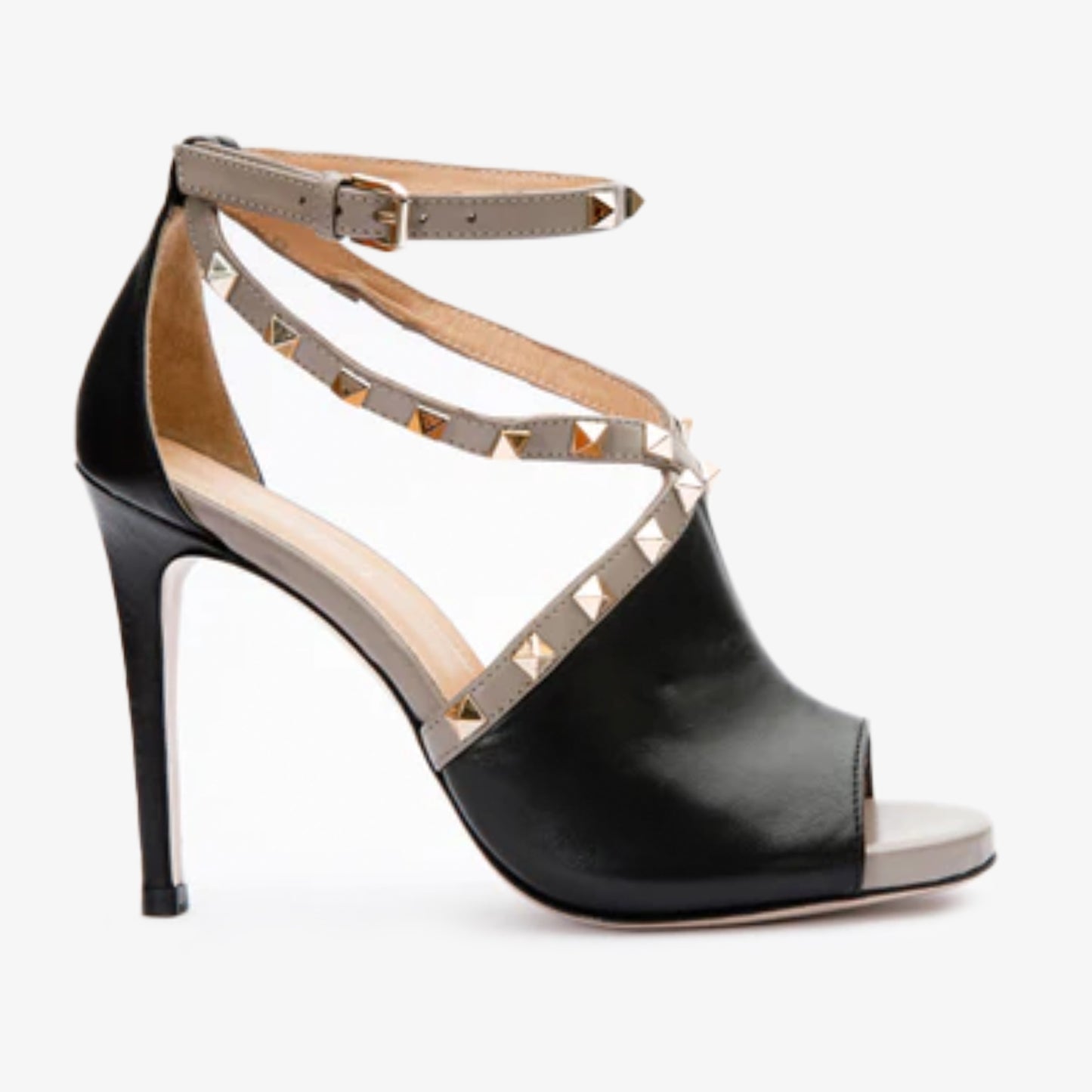 The Ribnica Black Leather Ankle Strap Women Sandal