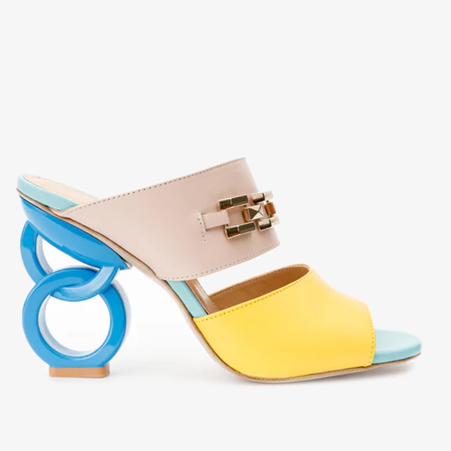 ¡Venta Final de las Sandalias de Cuero Multicolor para Mujeres Vouge!