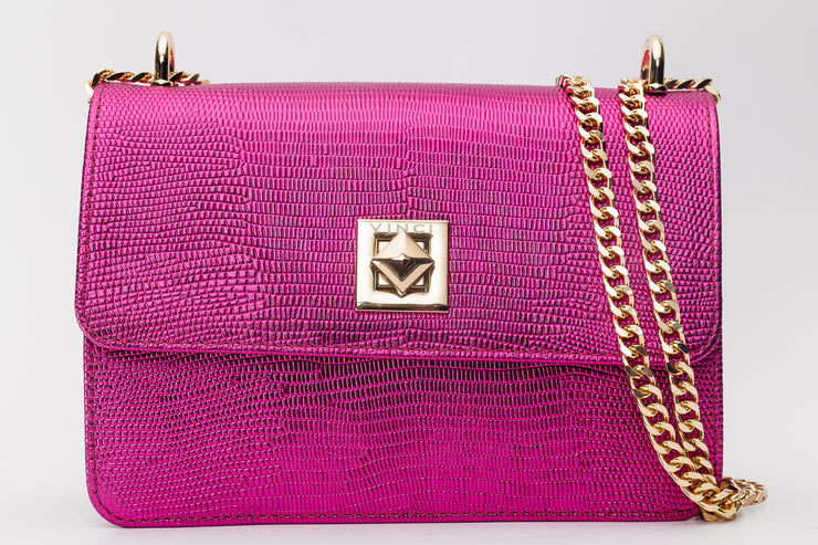 MAPLE FUSHIA BLUE HAND BAG