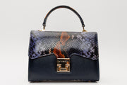 VENEZIA DARK BLUE  LEATHER  HANDBAG