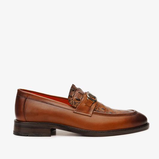 Amsterdam Tan Bit Loafer Men Shoe