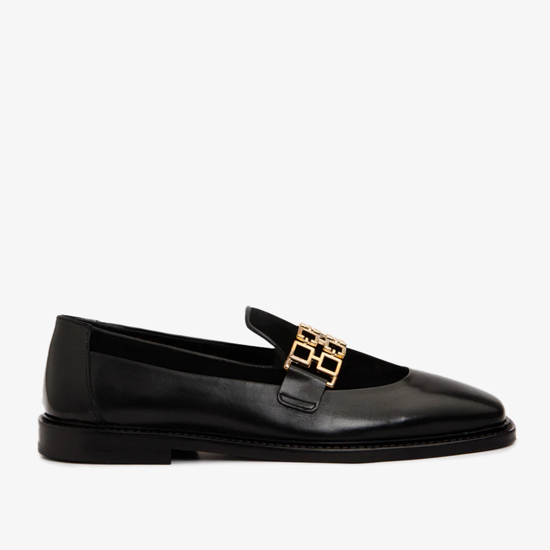 The Gemena Black Shoe Bit Dress Loafer Men Shoe