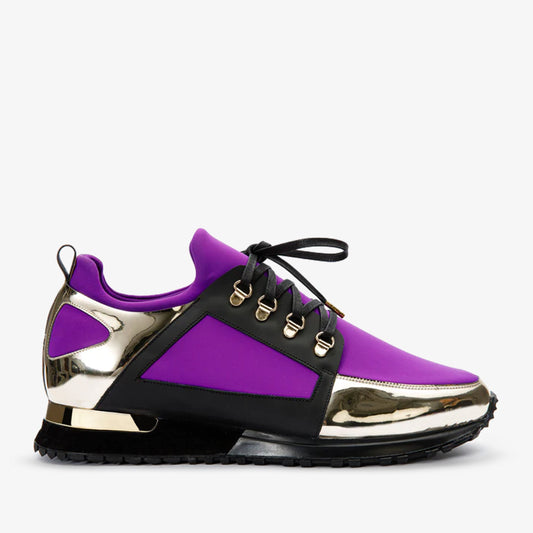 The Emir Purple Leather Men Sneaker Limited Edition