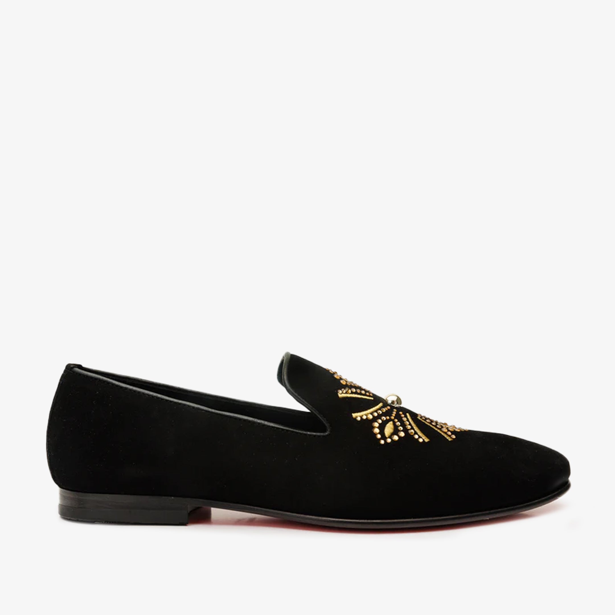 The Lazio Shoe Black Suede Slip-on Loafer Men Shoe