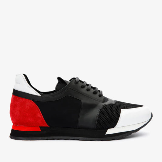 The Jenner Black Leather Men Sneaker