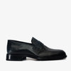 El zapato de cuero negro Marinka Penny Loafer para hombre