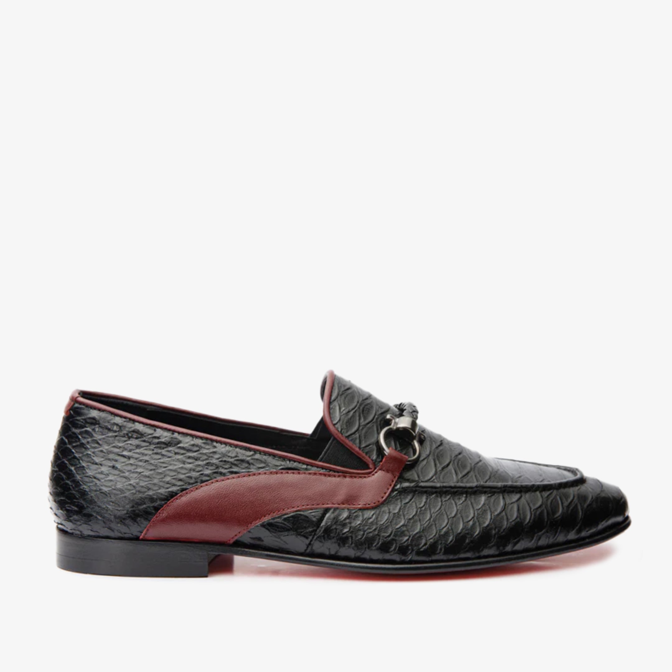 The Milano Black Shoe Bit Loafer Men  Shoe