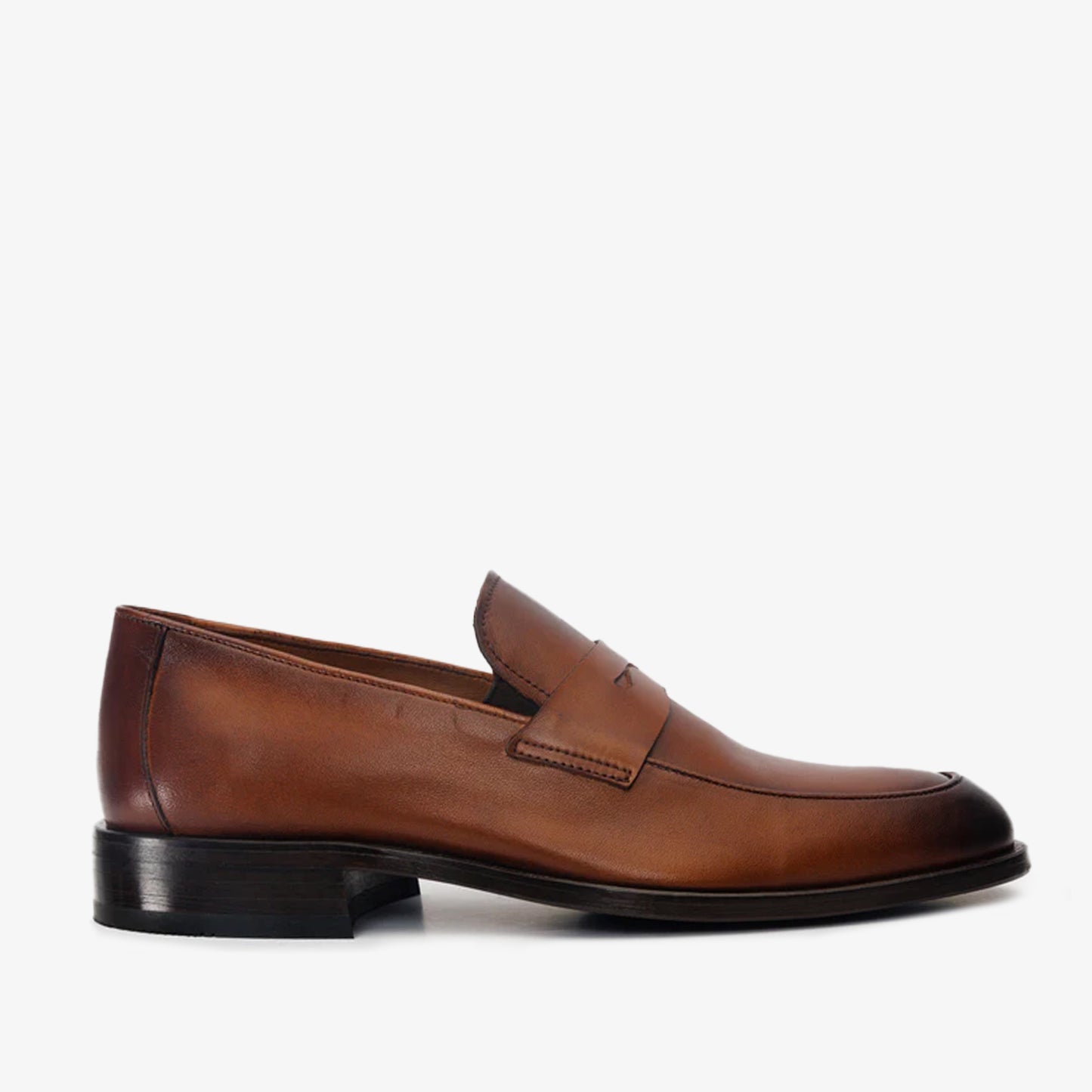 The Marinka Tan Leather Shoe Penny Loafer Men Shoe