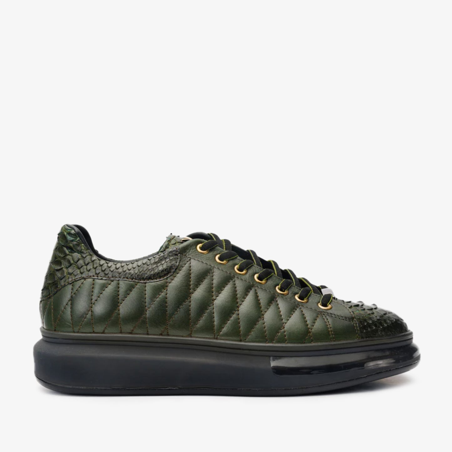 The Adler Green Snk Leather Men Sneaker Limited Edition