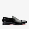 The Marlo Shoe Black Patent Leather Cap Toe Slip-On Dress Loafer Men  Shoe Final Sale!