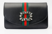 AFEGA BLACK  LEATHER HANDBAG