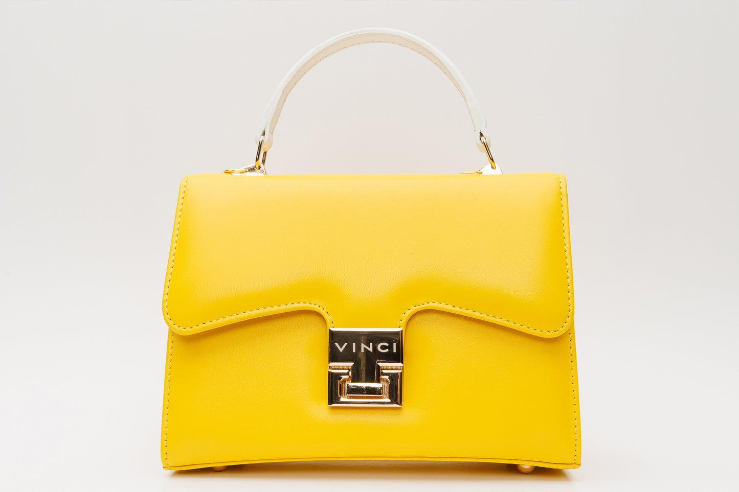 The Duffryn Yellow Leather Handbag