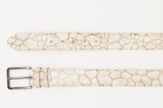 The Rico Beige Color Calfskin Belt
