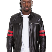 The Urban Black Leather Men Jacket