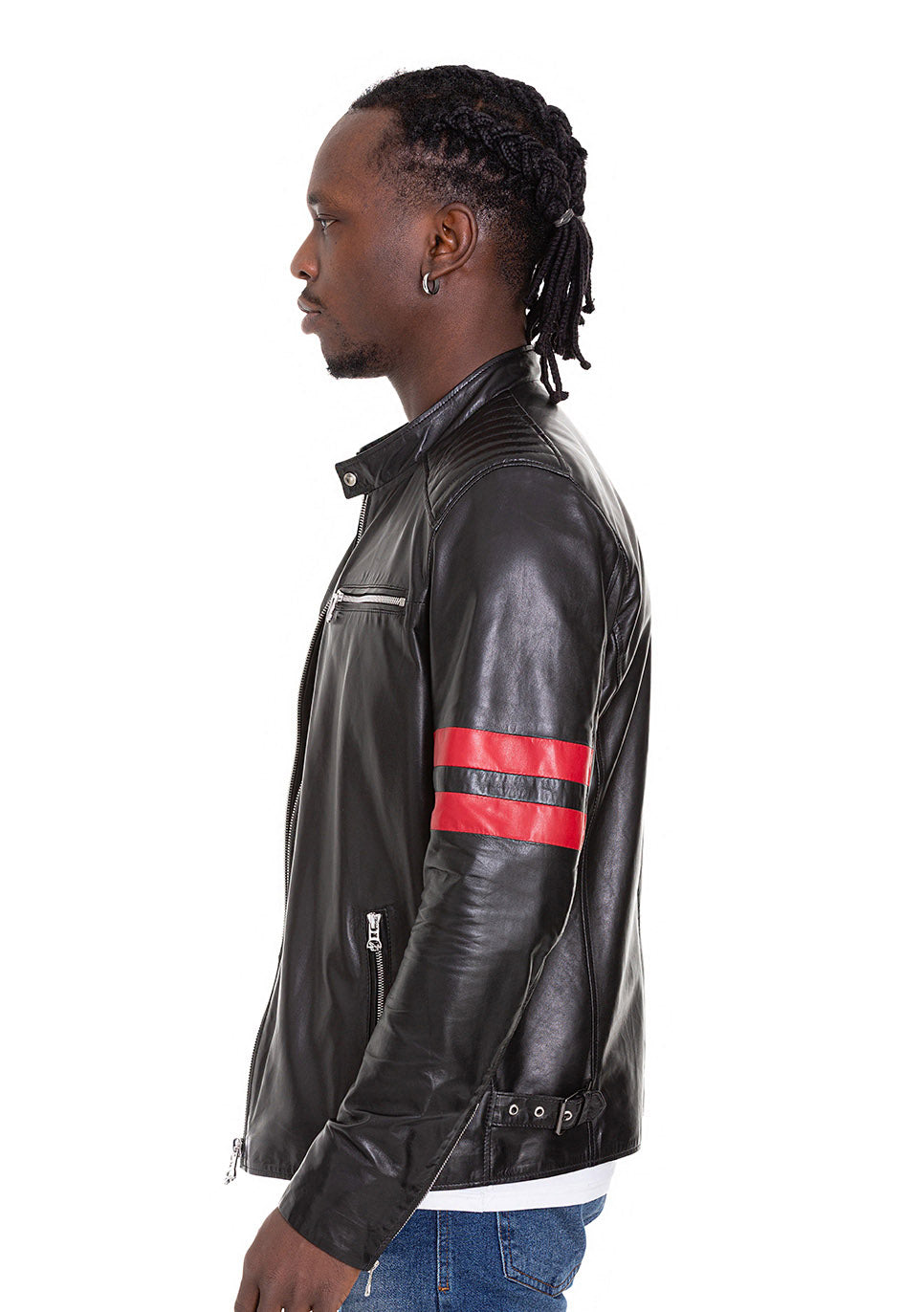 The Urban Black Leather Men Jacket
