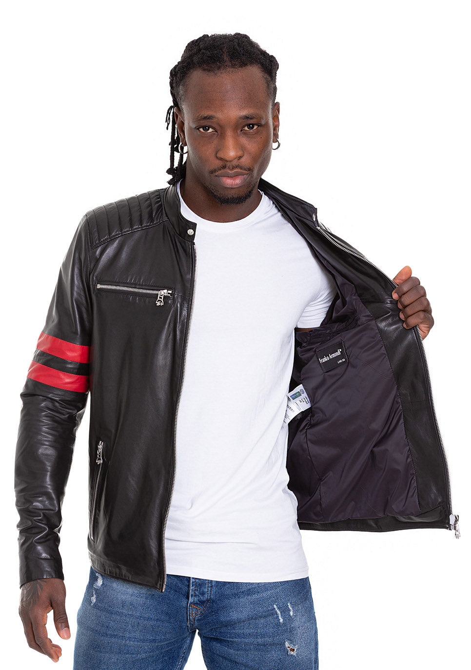 The Urban Black Leather Men Jacket