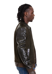 The Albendin Green Leather Jacket