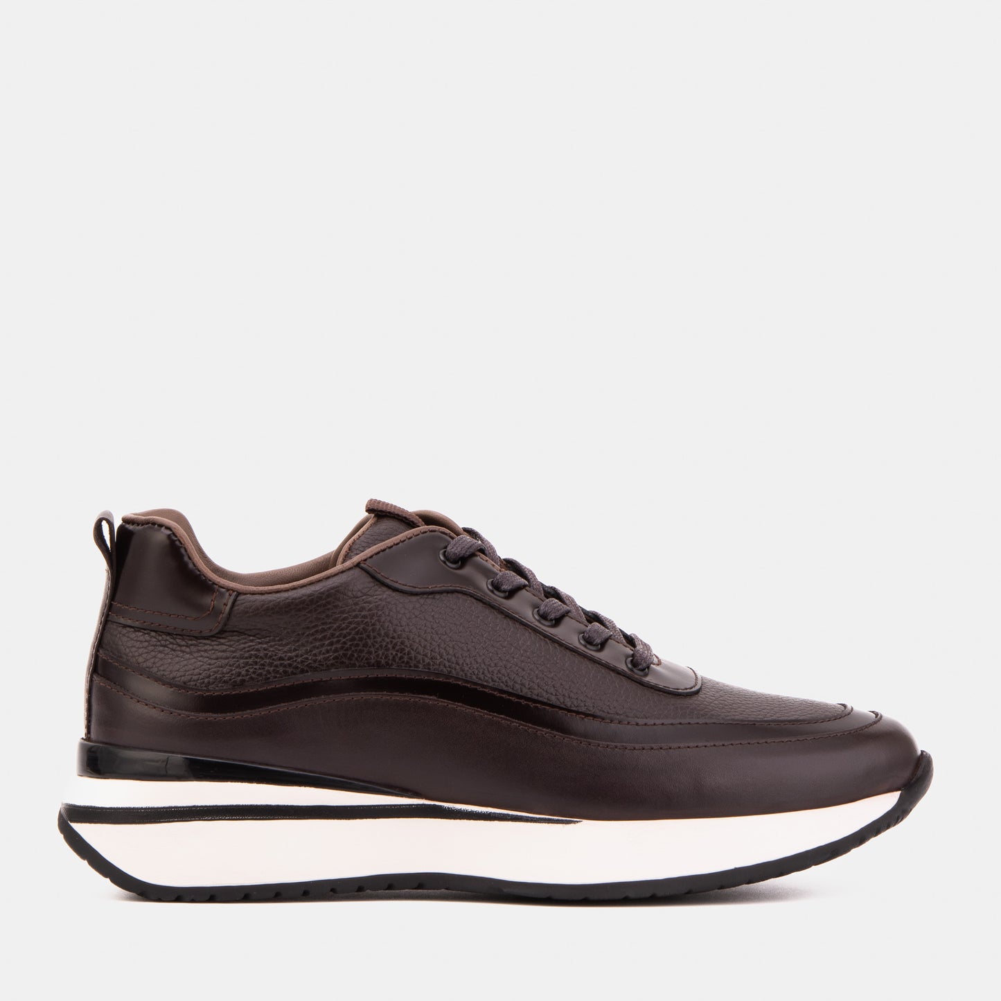 The Modena Brown Leather Men Sneaker