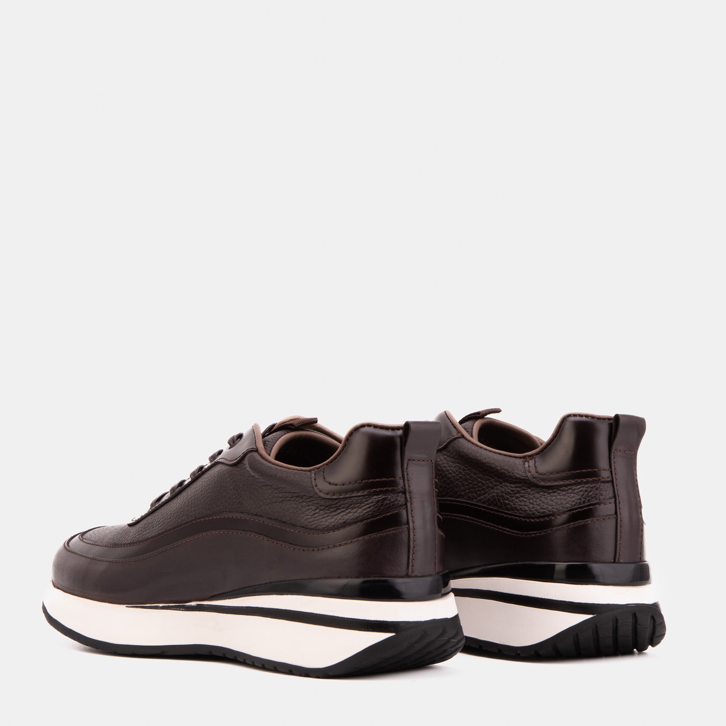 The Modena Brown Leather Men Sneaker