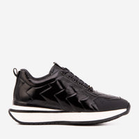 The Veneto Black Leather Men Sneaker